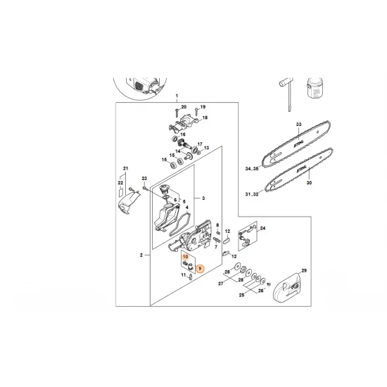 STIHL  Głowica ssąca 4182 640 3800